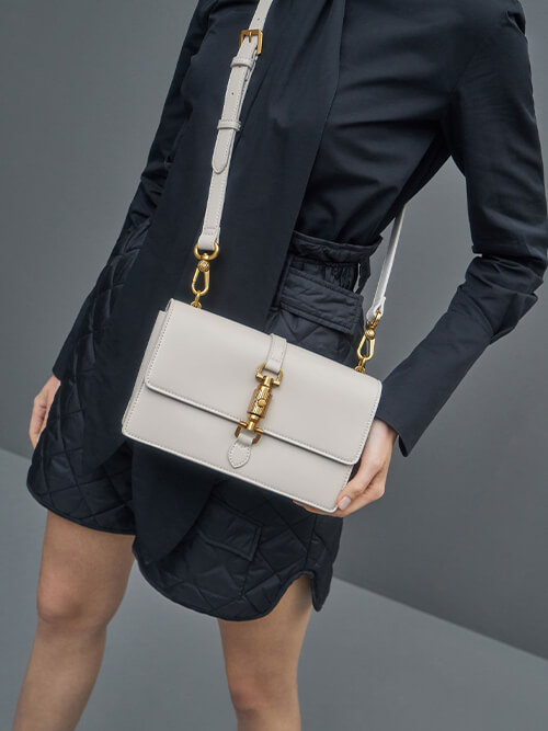 chain handle shoulder bag charles and keith